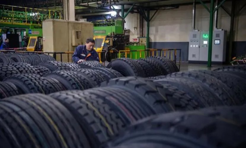 Tire factory export business is booming